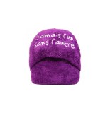 Chausson géant duo ultra doux - chauffe pieds - assorti de couleurs