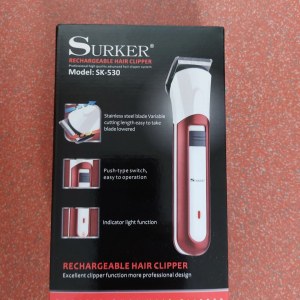 Tondeuse barbe 3 jours cheveux sans fil rechargeable Surker