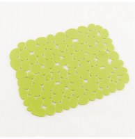 Tapis d'évier protect - 30 x 26 cm - pvc - anis