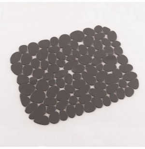 Tapis d'évier protect - 30 x 26 cm - pvc - anthracite