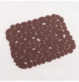Tapis d'évier protect - 30 x 26 cm - pvc - marron