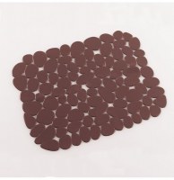 Tapis d'évier protect - 30 x 26 cm - pvc - marron