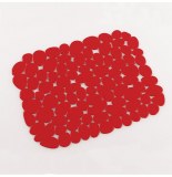 Tapis d'évier protect - 30 x 26 cm - pvc - rouge
