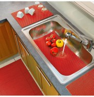 Tapis multi-usage souple tubulo - 43 x 32 cm - rouge