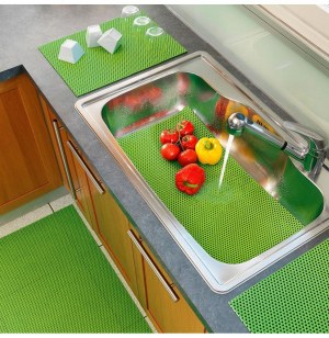 Tapis multi-usage souple tubulo - 65 x 43 cm - anis