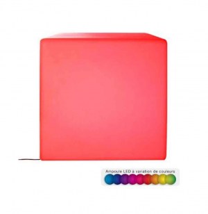 Cube lumineux - 18 led - 50 x 50