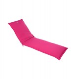 Coussin de transat - 190 x 60 cm - polyester et mousse pu - framboise