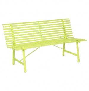 Banc de jardin - tampa - 150 x 64 x 80 cm - acier - vert