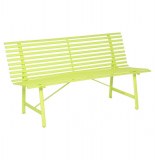 Banc de jardin - tampa - 150 x 64 x 80 cm - acier - vert