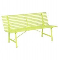 Banc de jardin - tampa - 150 x 64 x 80 cm - acier - vert