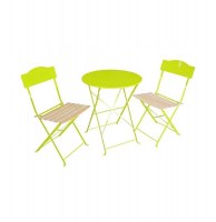 Salon de terrasse - helena - acier et bois - granny