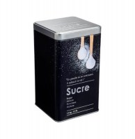 Boite alimentaire - relief ii - sucre en poudre - 10.8 x 10.8 x 18.4