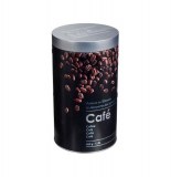 Boite alimentaire - relief ii - café - 19 x 11 cm - fer et étain -