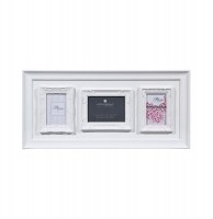 Cadre photo pêle-mêle pour 3 photos - romance - 34 x 73 x 2.5 cm -