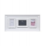 Cadre photo pêle-mêle pour 3 photos - romance - 34 x 73 x 2.5 cm -