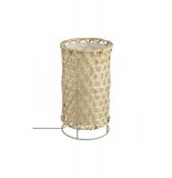 Lampe en bambou - yazu - 30 x 17 cm - bambou, acier et pvc - naturel