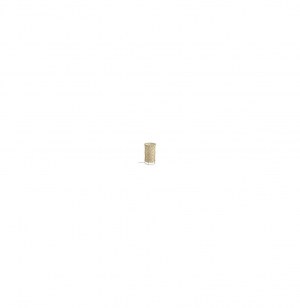 Lampe en bambou - yazu - 30 x 17 cm - bambou, acier et pvc - gris