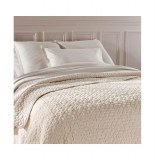 Dessus de lit - valou iv - 240 x 260 cm - coton et polyester - ivoire