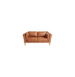 Canapé 2 places - 165 x 75/66 x 92 cm - camel