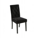 Chaise velours - cleva - 47 x 61 x 99 cm - noir