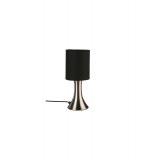 Lampe tactile - h 28 cm - noir et acier