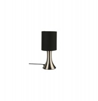 Lampe tactile - h 28 cm - noir et acier