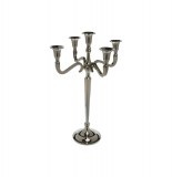 Bougeoir à 5 têtes - h 45 cm - aluminium