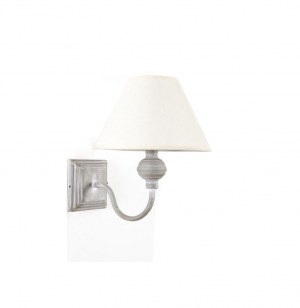 Applique à pied carré - 20 x 26.5 x 25 cm - lin