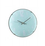 Pendule murale - 27 x 4.8 cm - plastique - bleu