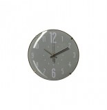 Pendule murale - 27 x 4.8 cm - plastique - gris