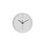 Pendule murale design minimaliste - 35.5 x 4.8 cm - plastique - blanc