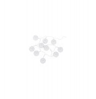 Guirlande 10 boules led - 165 x d 6 cm - blanc