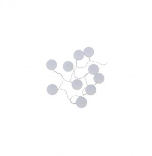 Guirlande 10 boules led - 165 x d 6 cm - blanc