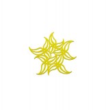 Dessous de plat flame vert - koziol