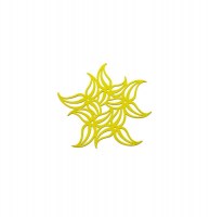 Dessous de plat flame vert - koziol