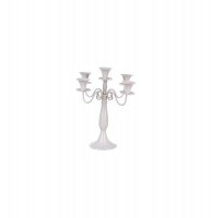 Bougeoir à 5 têtes - 36 x 30 cm - fer - lin