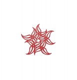 Dessous de plat flame rouge framboise - koziol