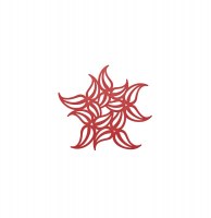 Dessous de plat flame rouge framboise - koziol