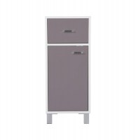 Meuble bas 1 porte et 1 tiroir brillant - 32 x 30 x 78.5 cm - mdf - ta