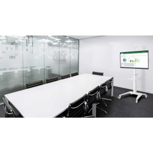 SUPPORT ROULETTES POUR ECRAN 37''-70'' - BLANC - LOT DE 10 PCS