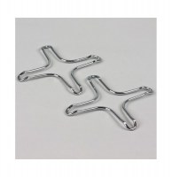 Support bain-marie - lot de 2 - chrome - metaltex