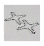 Support bain-marie - lot de 2 - chrome - metaltex