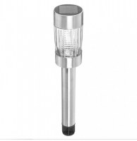 Balise solaire - h 44 cm - inox et verre