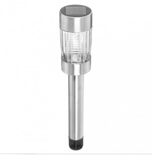 Balise solaire - h 44 cm - inox et verre