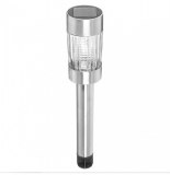 Balise solaire - h 44 cm - inox et verre