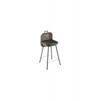 Barbecue à charbon - bragado - l 42 cm x l 42 cm x h 69.50 cm - taupe