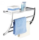 tagère murale pescara chromée