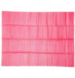 Natte de plage rectangle - 153 x 198 cm - plastique - rose