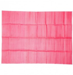 Natte de plage rectangle - 153 x 198 cm - plastique - rose