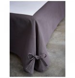 Cache-sommier - 140 x 190 cm - marron